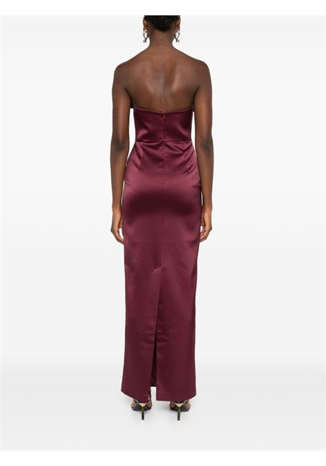 Purple sisu bow-embellished satin-finish dress The New Arrivals Ilkyaz Ozel - women THE NEW ARRIVALS ILKYAZ OZEL | NA00203030553